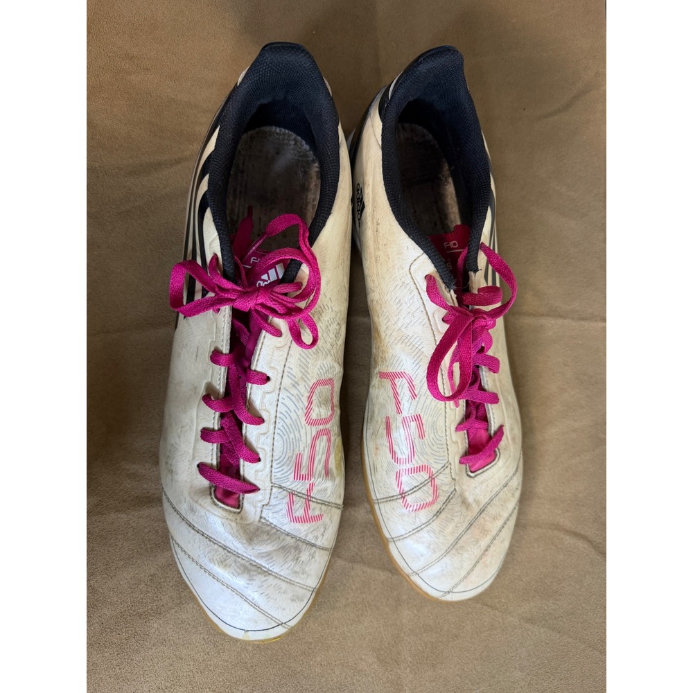 Vintage Adidas F10 adiZero IN Mens 11.5 Futsal Indoor Soccer Pink M18308